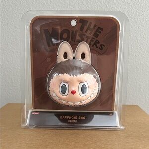 LABUBU Originals-Brown Silicone Earphone Bag